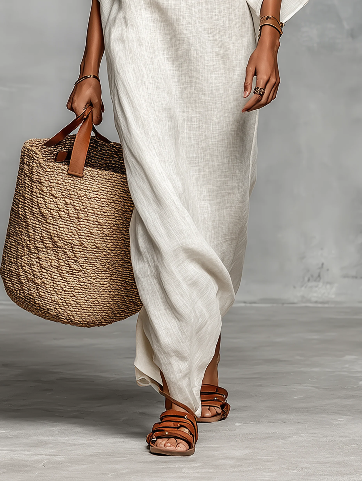 Marisol · Vestido Maxi Escote Caído