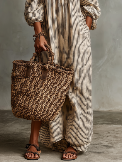 Carmen · Vestido largo con escote que deja los hombros al descubierto