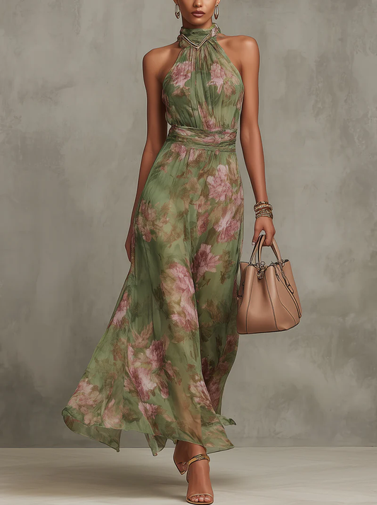 Aurora • Vestido Maxi Floral