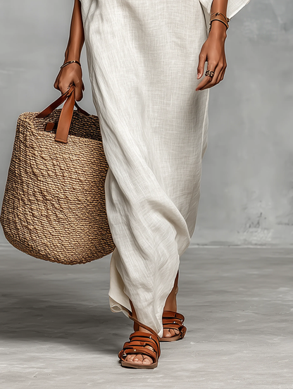Marisol · Vestido Maxi Escote Caído