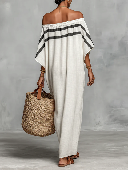 Marisol · Vestido Maxi Escote Caído
