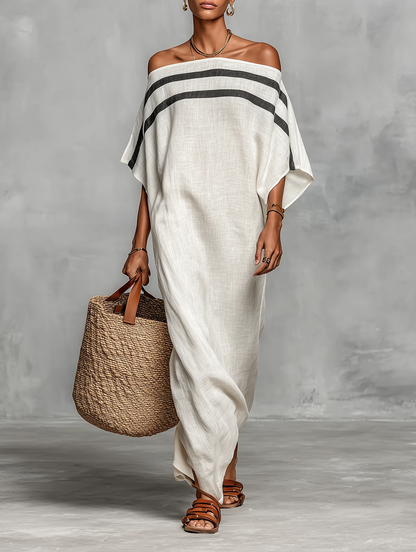 Marisol · Vestido Maxi Escote Caído