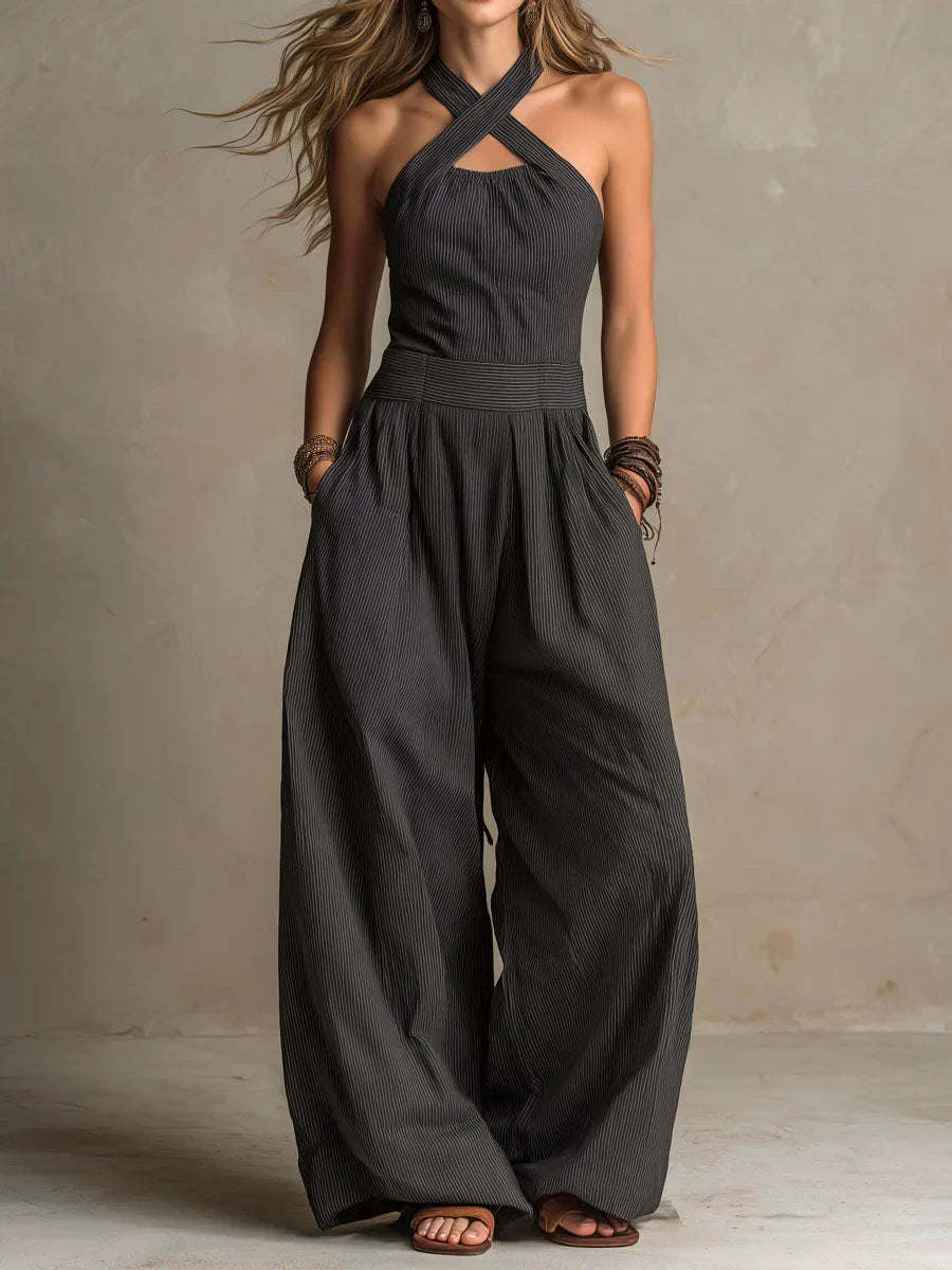 Clara | Mono con un elegante escote cruzado