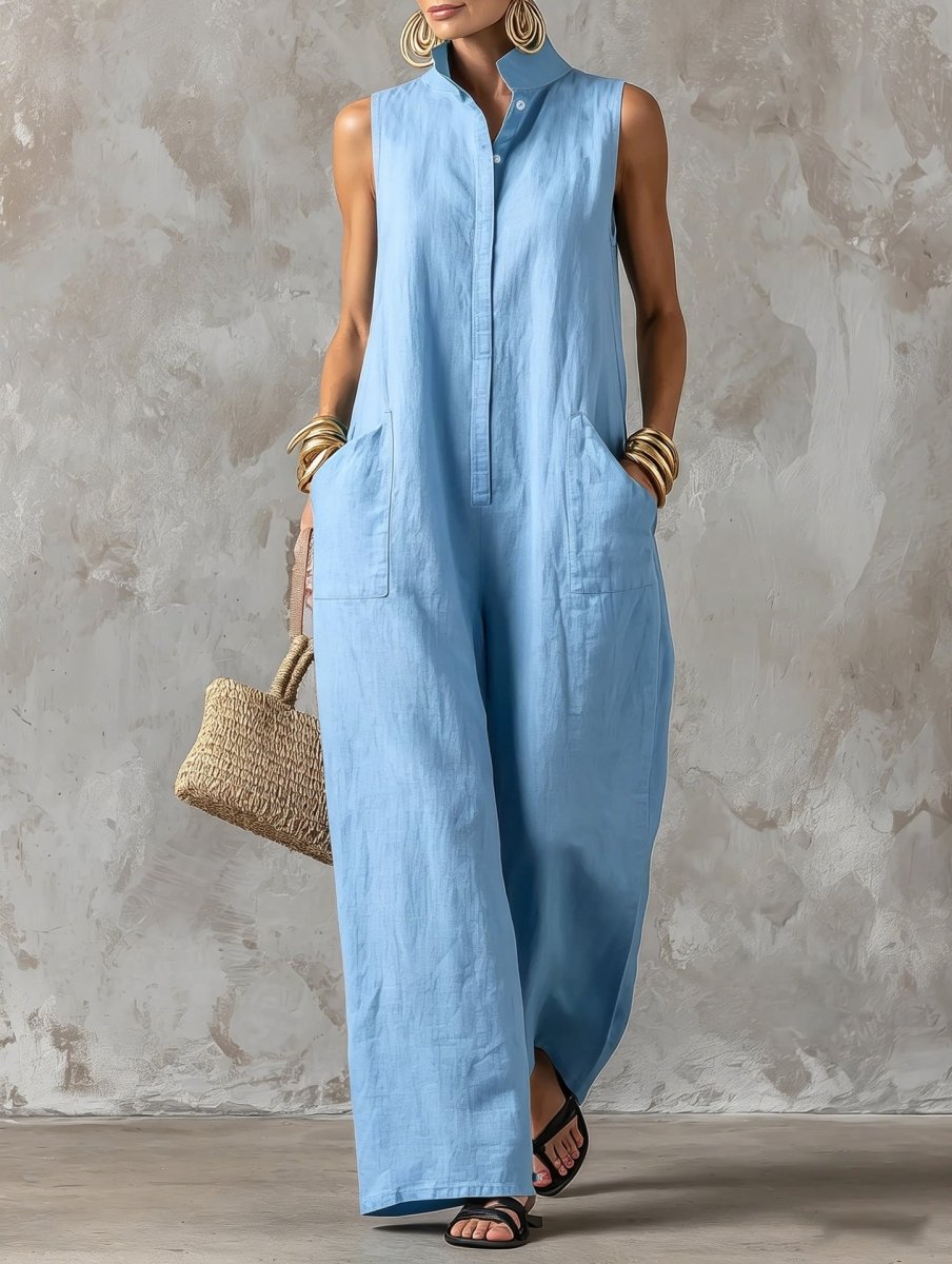 Lorena · Vestido Maxi Lino Costa