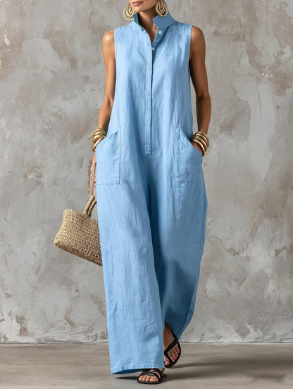 Lorena · Vestido Maxi Lino Costa