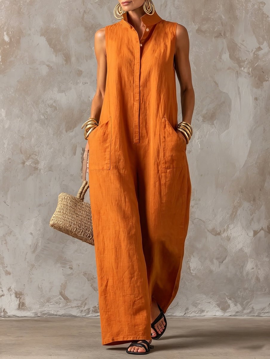 Lorena · Vestido Maxi Lino Costa